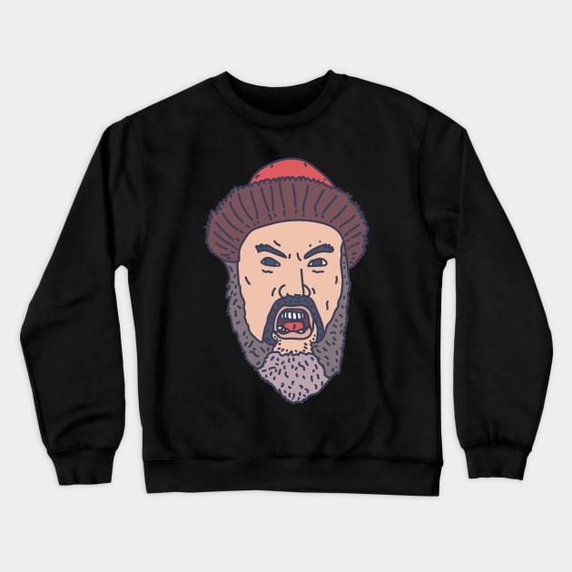 Ivan the Terrible - Russian Tsar Yelling Crewneck Sweatshirt by DeWinnes